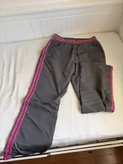 グレー ピンク ジャージパンツ サイズO