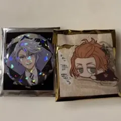 ツイステ 缶バッジ アズール だる〜ん アクリルバッジ ケイト 2点セット