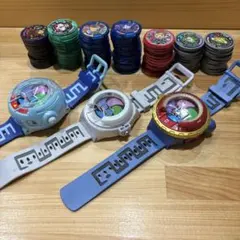 妖怪ウォッチ 4個 初代 零式 フミちゃんver メダル約150枚 まとめ売り
