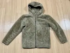 防風ファーリーフリースフルジップパーカ　長袖　メンズS