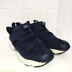 Reebok リーボック ポンプフューリー スニーカー ネイビー 24.5