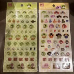 ●正規品、新品未開封●お茶犬　プチステッカー　2種セット