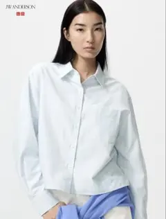 UNIQLO JW ANDERSON オックスフォードシャツ ストライプのサムネイル