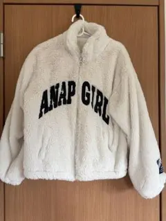 ANAP GIRL フリースジャケット Mサイズ ホワイト