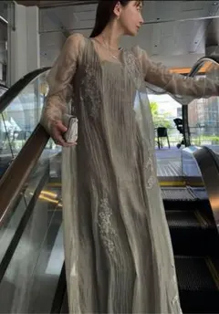 【willfully】オケージョンドレス　オリーブ