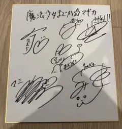 魔法少女まどか☆マギカ アニメ声優直筆サイン色紙 まどマギ マギレコ
