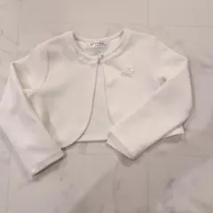 極美品 CHOPIN deux フォーマル ボレロ 100 白 結婚式 受験