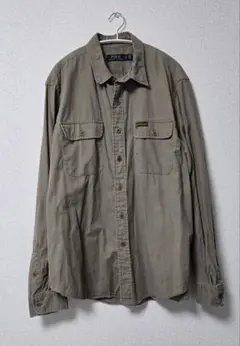Polo Ralph Lauren 長袖シャツ カーキ　XL