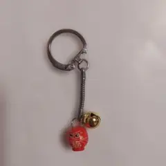 だるま キーホルダー 鈴付き
