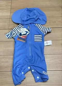 CONVERANO ベビー水着 ラッシュガード 帽子付き 3-6M