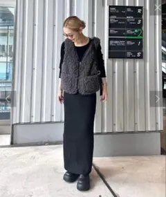 【美品】CIAOPANIC TYPY パイピングファーベスト