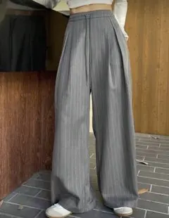 Dazy Star リボン付きポケット ストライプカジュアルパンツ