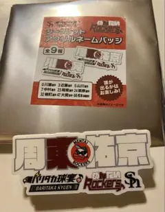 ホークス シークレットアクリルネームバッジ 周東佑京 選手