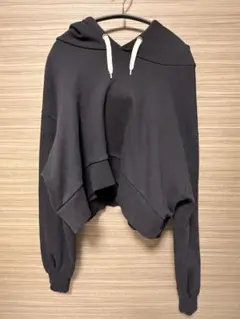 archives　アルシーヴ　パーカー　ブラック　黒 レディース　M ショート丈のサムネイル
