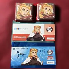 鬼滅の刃　缶バッジ　チケット風カード　煉獄杏寿郎
