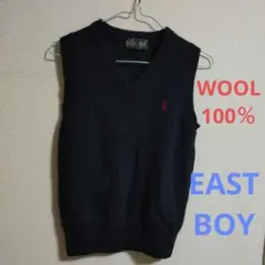 EASTBOY　ダークブルー Vネック スクールベスト サイズ9
