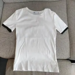 ZARA 半袖Tシャツ S ホワイト/ブラック　Sサイズ