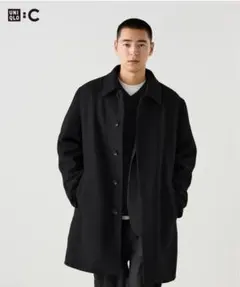 【完売品】 UNIQLOC ダブルフェイスコート 新品 未使用 ユニクロシー UNIQLO - 未使用 ユニクロシー ダブルフェイスコート Sの通販 by