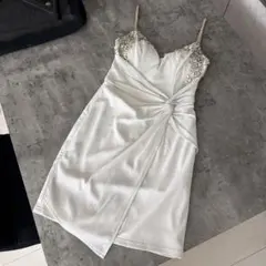 AR ANGE ホワイトグレー　キャバドレス