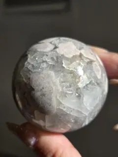 大玉9cm レース スフィア ♡ピンクアメジスト 桜瑪瑙♡ フラワー
