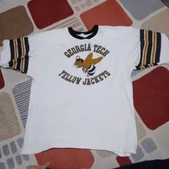 70s80s ヴィンテージ フットボールＴシャツ ラバープリント