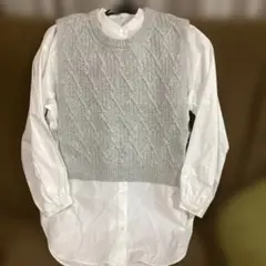 新品　スタジオクラップ　ベスト＋シャツセット