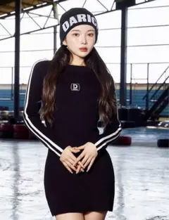 Darich ダブルラインニットミニワンピース FL