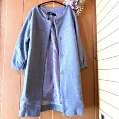 INED イネド ノーカラージャケット グレー サイズ7 未使用品