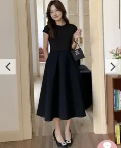 PREMIUM CREW NECK BALLOON DRESSのサムネイル