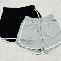 140cm 女の子用ショートパンツ 2枚セット 夏用 ボトムス