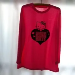 Hello Kitty 長袖カットソー ピンク レディース