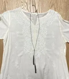 ロングネックレス タッセルデザインブロンズカラー32.2㎝〜54㎝ネックレスのみ