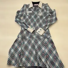 VIVA HEARTチェック柄長袖ワンピース ゴルフ