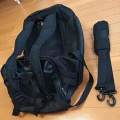 ブラック ボストンバッグ ナイロン製