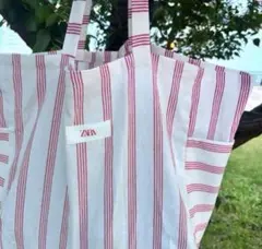 新品ZARA エコバッグ リユーザブルバッグXL