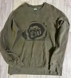 即完売 UNDERCOVER2000年代初頭スカルプリント スウェット カーキM