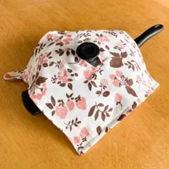 【ハンドメイド】　アムウェイ　鍋カバー　１枚　いちご　ピンク
