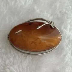 ヴィンテージ　シルバー　カラー　ブローチ　#1766