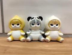 mofusand インテリアミニフィギュア　　　　パンダ　肉まん　 3種セット