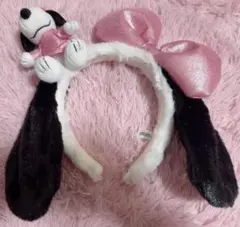 USJスヌーピー カチューシャ ぬいぐるみ付き