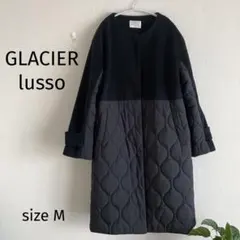 美品 GLACIER lusso ロングコート Mサイズ キルティングコート
