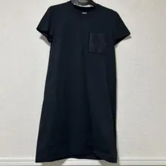 HERMES エルメス　Tシャツワンピ　ブラック　刺繍のサムネイル