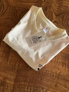 Happy Cat プリント 半袖Tシャツ アイボリー 3XL