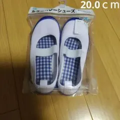 上履き・スクールシューズ 20.0cm ホワイト・ブルー