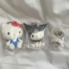 サンリオ ふわふわフロッキーマスコット ふわふわスノーめじるしアクセサリー