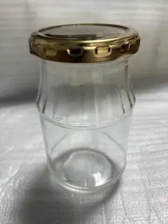 空き瓶 ガラス瓶 ゴールドキャップ