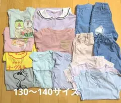 キッズ130/140サイズまとめ売りユニクロH&Mピンクラテグラニフ女の子半袖