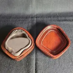中国 硯 木箱入 中国 硯 木箱入