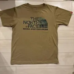 THE NORTH FACE 半袖 Tシャツ カモフラロゴ L
