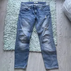 ZARA WOMAN ストレッチ ダメージ スキニージーンズ 36